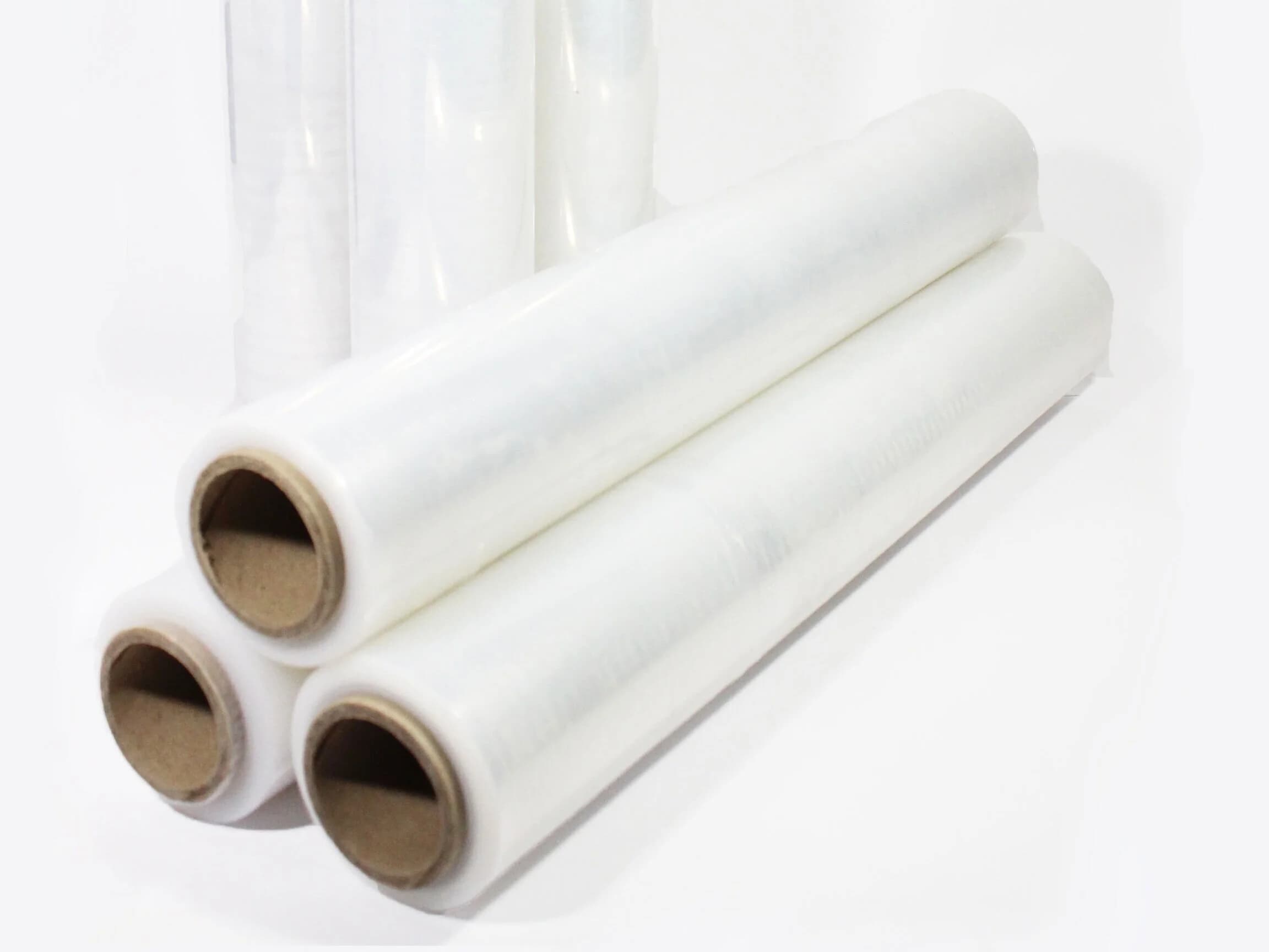 Stretch film packaging rolls